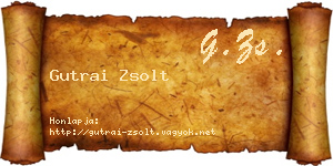 Gutrai Zsolt névjegykártya